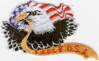 EAGLE USA TYGMÄRKE 135x70mm
