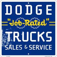 DODGE TRUCKS PLÅTSKYLT 30,5x30,5cm