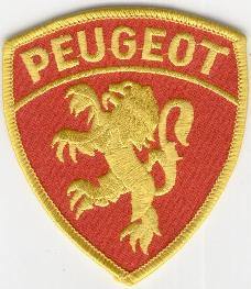 PEUGEOT TYGMÄRKE 85x75mm