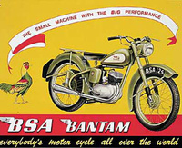 BSA BANTAM PLÅTSKYLT 41x30cm