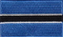 BOTSWANA TYGMÄRKE 65x38mm