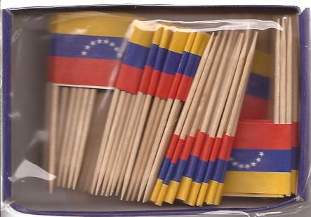 VENEZUELA COCKTAILFLAGGOR  100st (8st stjärnor)