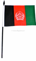 AFGHANISTAN HANDFLAGGA 15X10CM