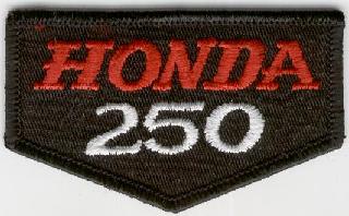 HONDA 250 TYGMÄRKE 87x52mm