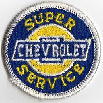 CHEVROLET SUPER SERVICE TYGMÄRKE 51mm