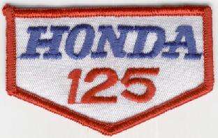 HONDA 125 TYGMÄRKE 83x52mm