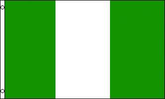 NIGERIA FLAGGA 240X150CM *Läs beskrivningen*