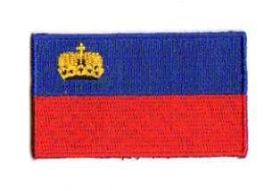 LIECHTENSTEIN TYGMÄRKE 65x38mm