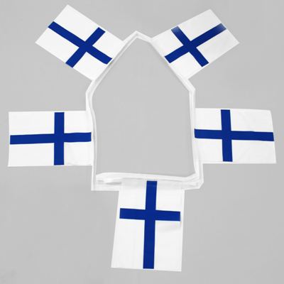 FINLAND FLAGGSPEL 6 METER LÅNGT MED 20 FLAGGOR