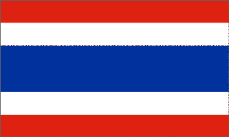 THAILAND FLAGGA 150X90CM