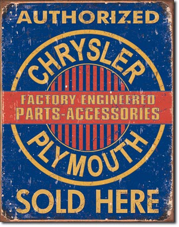 CHRYSLER/PLYMOUTH PLÅTSKYLT 40,5x31,5cm