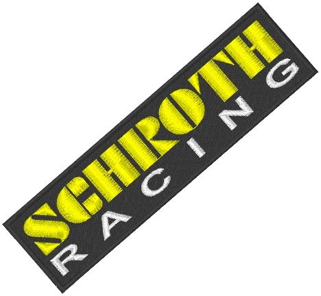 SCHROTH RACING TYGMÄRKE 130x35mm