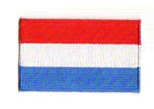 LUXEMBURG TYGMÄRKE 65x38mm
