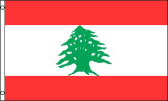 LIBANON FLAGGA 150X90CM