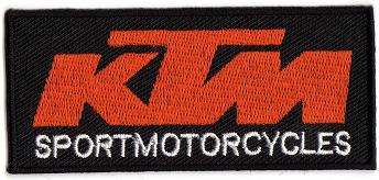 KTM TYGMÄRKE 90X40mm