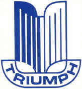 Triumph-tygmärken bil