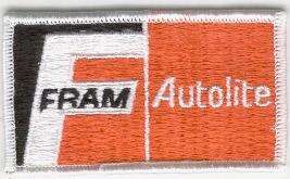 FRAM AUTOLITE TYGMÄRKE 88x52mm