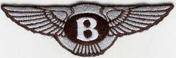BENTLEY TYGMÄRKE 130x41mm