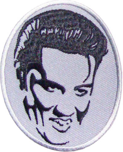 ELVIS PRESLEY TYGMÄRKE 75x60mm