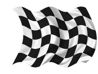 Rutiga Racing- & målflaggor