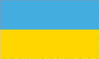 UKRAINA FLAGGA 90X60CM