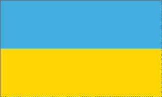 UKRAINA FLAGGA 90X60CM