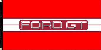 FORD GT 40 FLAGGA 120X60CM
