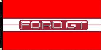FORD GT 40 FLAGGA 120X60CM
