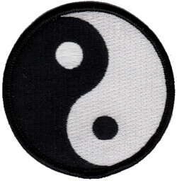 YIN-YANG TYGMÄRKE 77mm