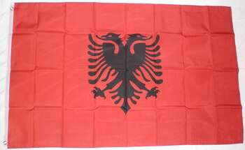 ALBANIEN FLAGGA 90X60CM