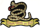 DON'T TREAD ON ME RYGGMÄRKE 300x200mm