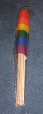 12-PACK PRIDE HANDFLAGGA 45X30CM
