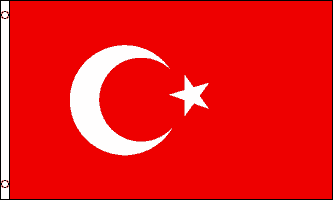 TURKIET FLAGGA 150X90CM