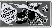 COUNTRY PLÅTSKYLT 30x15cm