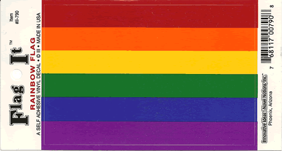 PRIDE GAY DEKAL 127X90MM