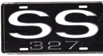 CHEVROLET SS 327 PLÅTSKYLT 30x15cm