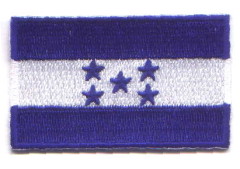 HONDURAS TYGMÄRKE 65x38mm