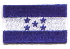 HONDURAS TYGMÄRKE 65x38mm