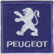 PEUGEOT TYGMÄRKE 77X77mm