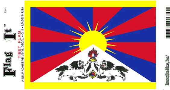 TIBET DEKAL 127X90MM