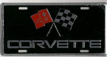 CHEVROLET CORVETTE PLÅTSKYLT 30x15cm