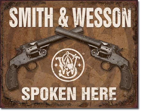 SMITH & WESSON PLÅTSKYLT 40,5x31,5cm