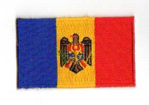 MOLDAVIEN TYGMÄRKE 65x38mm