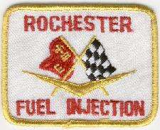 CORVETTE ROCHESTER FUEL INJECTION TYGMÄRKE 99x77mm