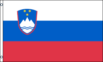 SLOVENIEN FLAGGA 150X90CM