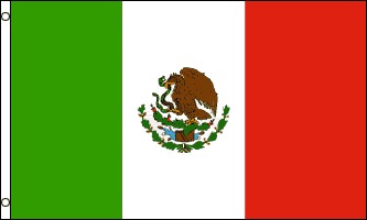 MEXICO FLAGGA 90X60CM