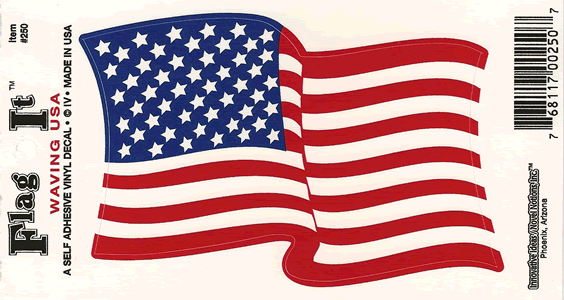 USA DEKAL 127X90MM