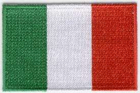 ITALIEN TYGMÄRKE 90x58mm