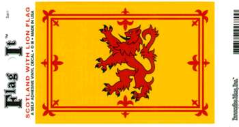 SKOTTLAND ROYAL STANDARD DEKAL 127X90MM