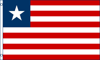 LIBERIA FLAGGA 150X90CM